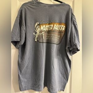 Men’s short sleeve tea, fishing shirt, size 2 XL charcoal